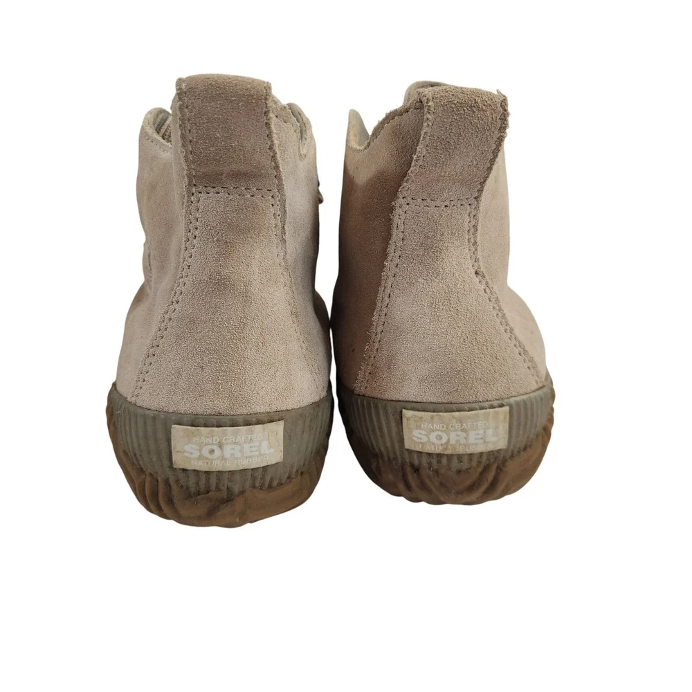 Sorel Womens Out & About Waterproof Suede Lace Up Duck Boots Taupe‎ Size 7
